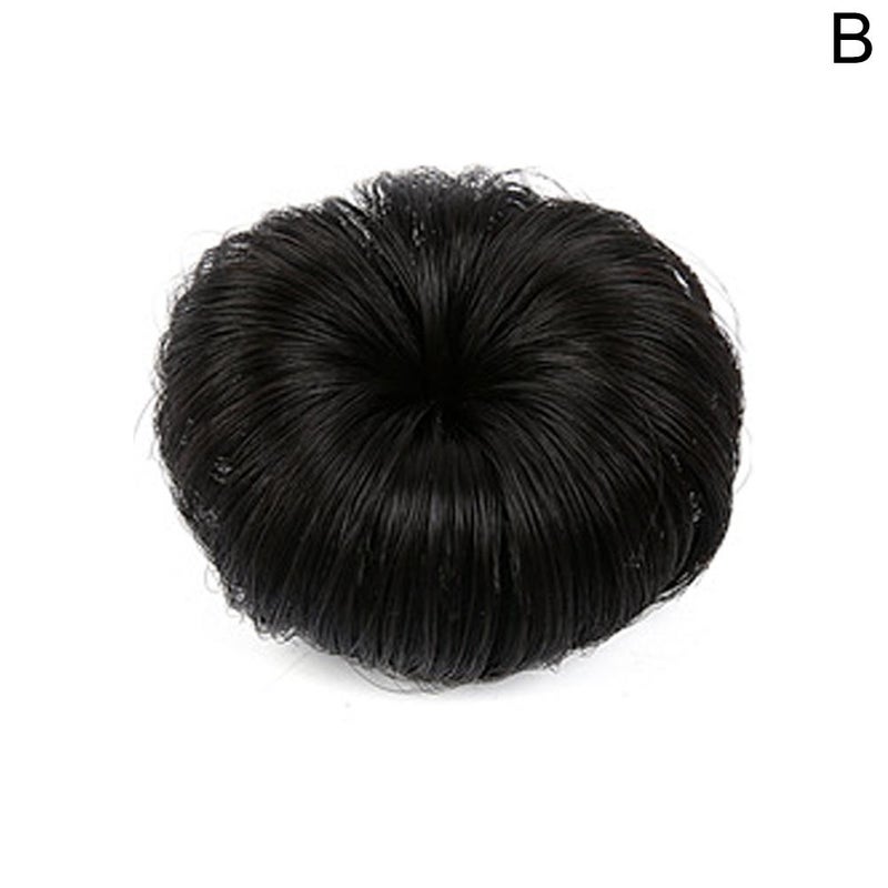 Children's bun hairstyle, baby wig hair accessory, single flower hair accessory, matte silk, in stock.